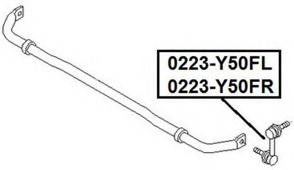 ASVA 0223Y50FR Тяга/стійка, стабілізатор