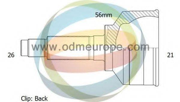 ODM-MULTIPARTS 12050471 Шарнірний комплект, приводний вал