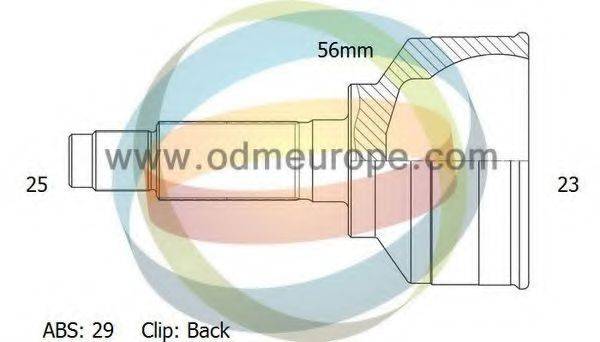 ODM-MULTIPARTS 12161757 Шарнірний комплект, приводний вал