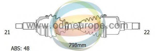 ODM-MULTIPARTS 18162081 Приводний вал