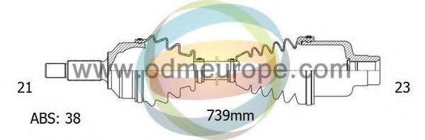 ODM-MULTIPARTS 18292172 Приводний вал