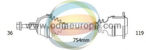 ODM-MULTIPARTS 18212550 Приводний вал