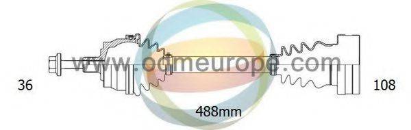 ODM-MULTIPARTS 18211500 Приводний вал