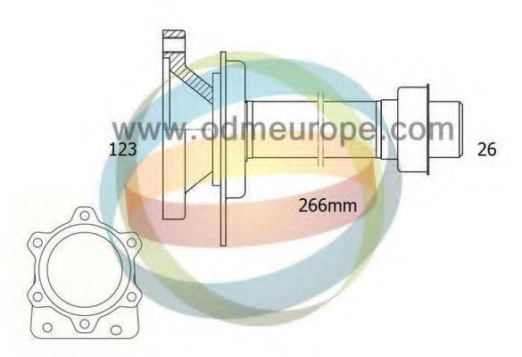 ODM-MULTIPARTS 16210040 Напівосьовий вал, диференціал