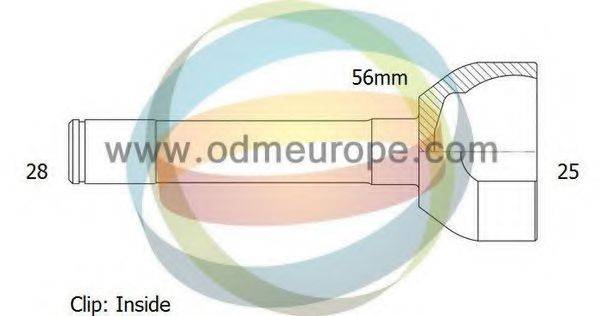 ODM-MULTIPARTS 12080662 Шарнірний комплект, приводний вал