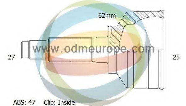 ODM-MULTIPARTS 12080673 Шарнірний комплект, приводний вал