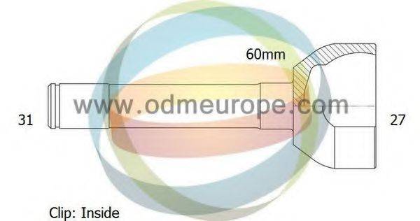 ODM-MULTIPARTS 12060146 Шарнірний комплект, приводний вал