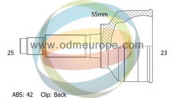 ODM-MULTIPARTS 12060117 Шарнірний комплект, приводний вал