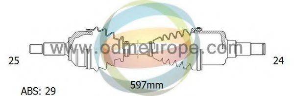 ODM-MULTIPARTS 18161501 Приводний вал