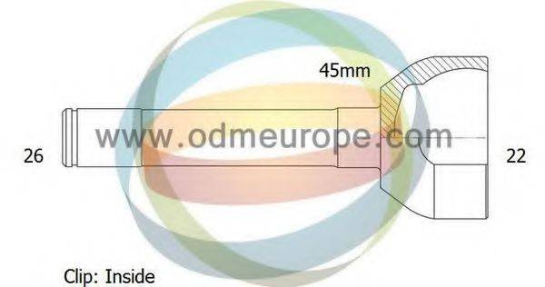 ODM-MULTIPARTS 12300709 Шарнірний комплект, приводний вал