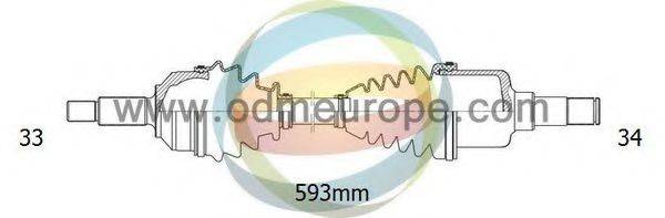 ODM-MULTIPARTS 18002140 Приводний вал