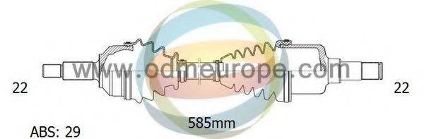 ODM-MULTIPARTS 18231011 Приводний вал