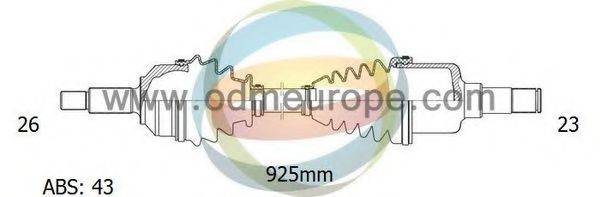 ODM-MULTIPARTS 18272331 Приводний вал