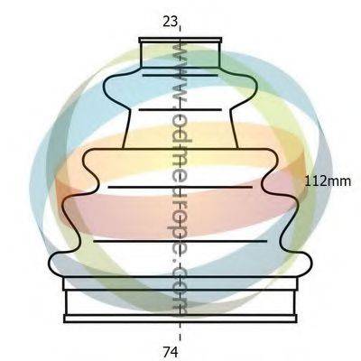 ODM-MULTIPARTS 21990012 Комплект пильника, приводний вал