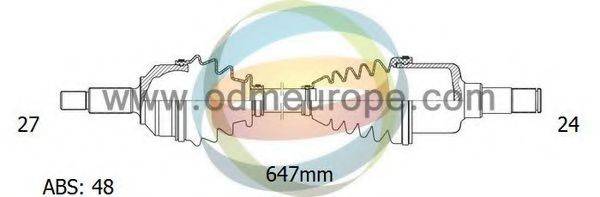 ODM-MULTIPARTS 18161101 Приводний вал