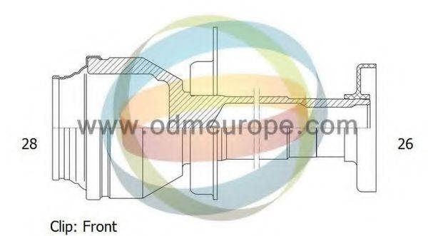 ODM-MULTIPARTS 14216089 Шарнірний комплект, приводний вал