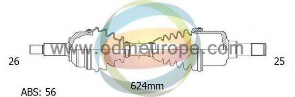 ODM-MULTIPARTS 18221031 Приводний вал