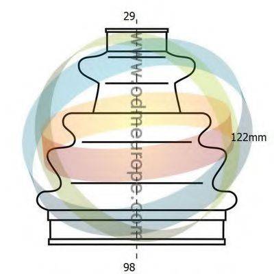 ODM-MULTIPARTS 21990200 Комплект пильника, приводний вал