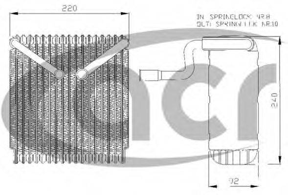 ACR 310028 Випарник, кондиціонер