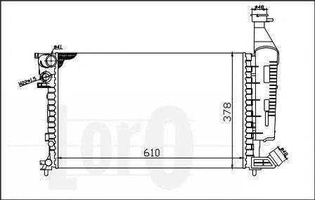 LORO 0090170001 Радіатор, охолодження двигуна