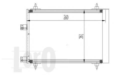 LORO 0380160008 Конденсатор, кондиціонер
