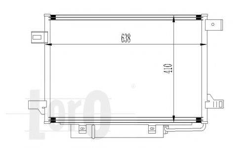 LORO 0540160017 Конденсатор, кондиціонер