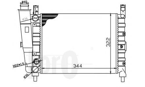 LORO 0160170047 Радіатор, охолодження двигуна