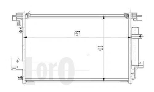 LORO 0330160015 Конденсатор, кондиціонер