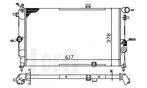 LORO 0370170034 Радіатор, охолодження двигуна