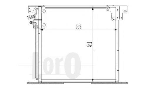 LORO 0540160020 Конденсатор, кондиціонер