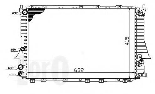 LORO 0030170003 Радіатор, охолодження двигуна