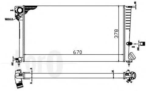 LORO 0090170028 Радіатор, охолодження двигуна