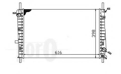 LORO 0170170005 Радіатор, охолодження двигуна