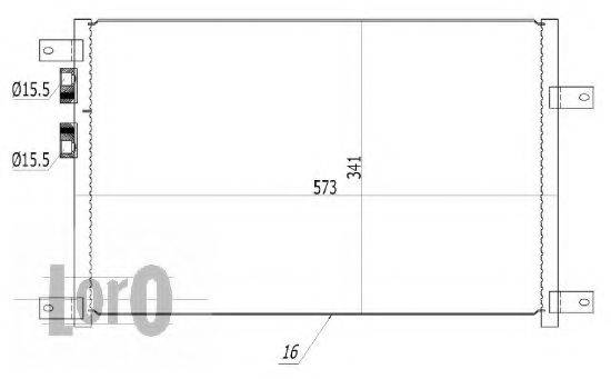 LORO 0020160003 Конденсатор, кондиціонер