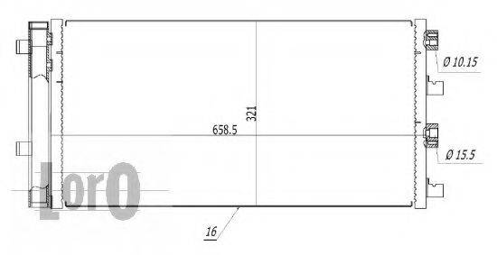 LORO 0100160003 Конденсатор, кондиціонер