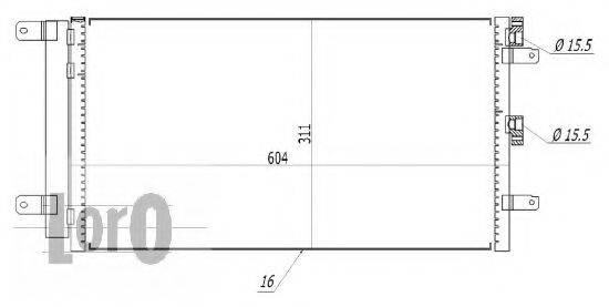 LORO 0160160028 Конденсатор, кондиціонер