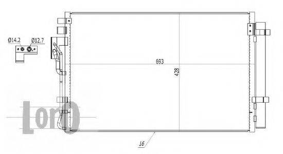 LORO 0240160011 Конденсатор, кондиціонер