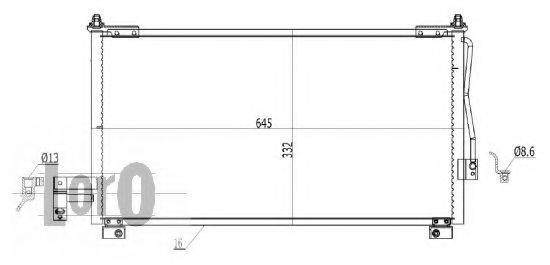 LORO 0300160018 Конденсатор, кондиціонер