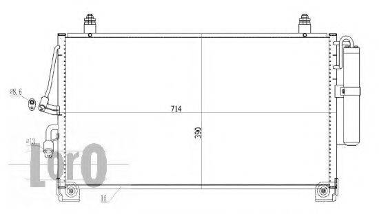 LORO 0330160005 Конденсатор, кондиціонер