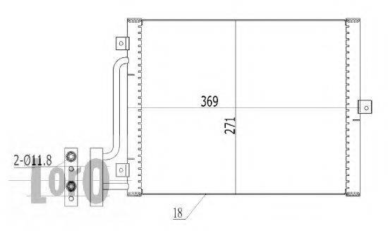 LORO 0400160001 Конденсатор, кондиціонер