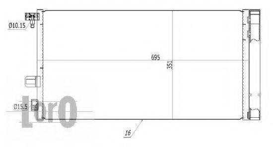 LORO 0420160036 Конденсатор, кондиціонер