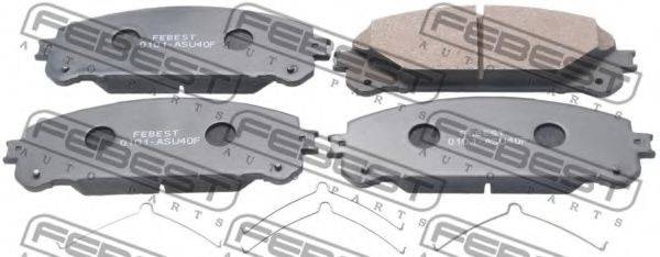FEBEST 0101ASU40F Комплект гальмівних колодок, дискове гальмо