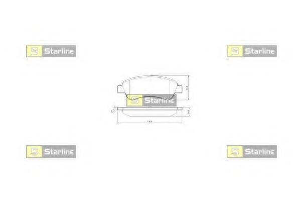 STARLINE BDS238 Комплект гальмівних колодок, дискове гальмо