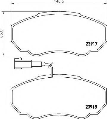 COBREQ N573 Комплект гальмівних колодок, дискове гальмо