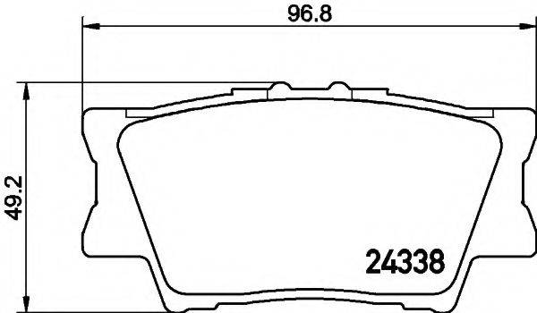 COBREQ N1469 Комплект гальмівних колодок, дискове гальмо