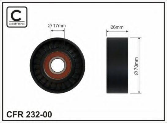 CAFFARO 23200 Натяжний ролик, полікліновий ремінь