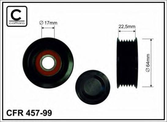 CAFFARO 45799 Паразитний / провідний ролик, полікліновий ремінь