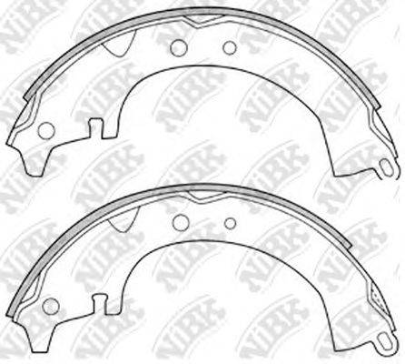 NIBK FN2232 Комплект гальмівних колодок