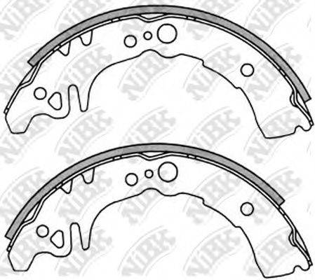 NIBK FN2350 Комплект гальмівних колодок