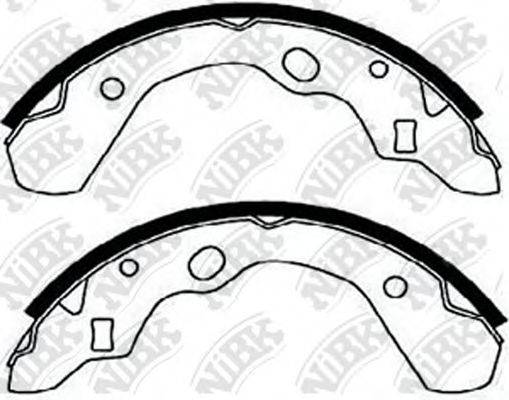 NIBK FN3373 Комплект гальмівних колодок